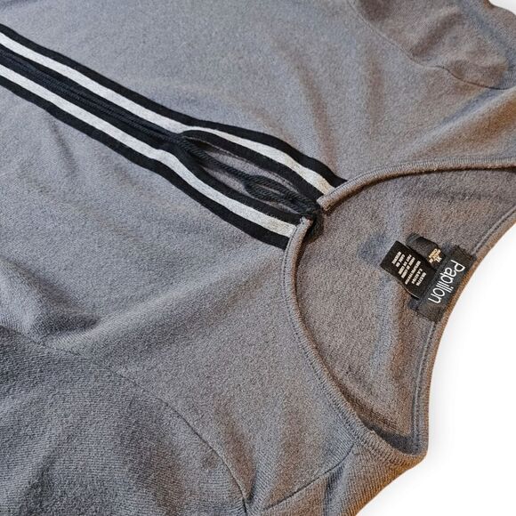 Papillon Cozy Grey Bell Sleeve Dress - Picture 4 of 8